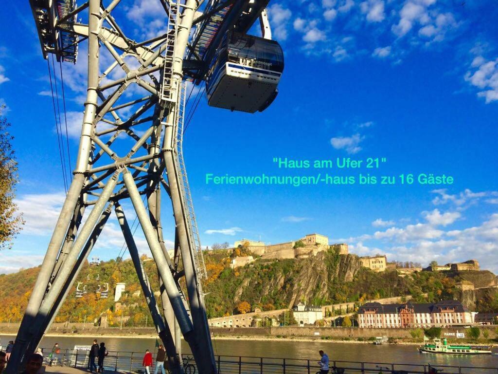 Haus Am Ufer Mit Rheinpanoramablick Apartment โคเบลนซ์ ภายนอก รูปภาพ